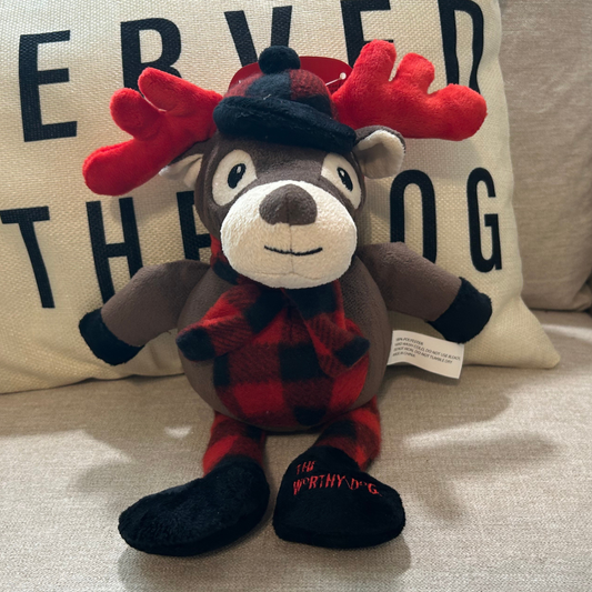 Happy Camper Moose Dog Toy